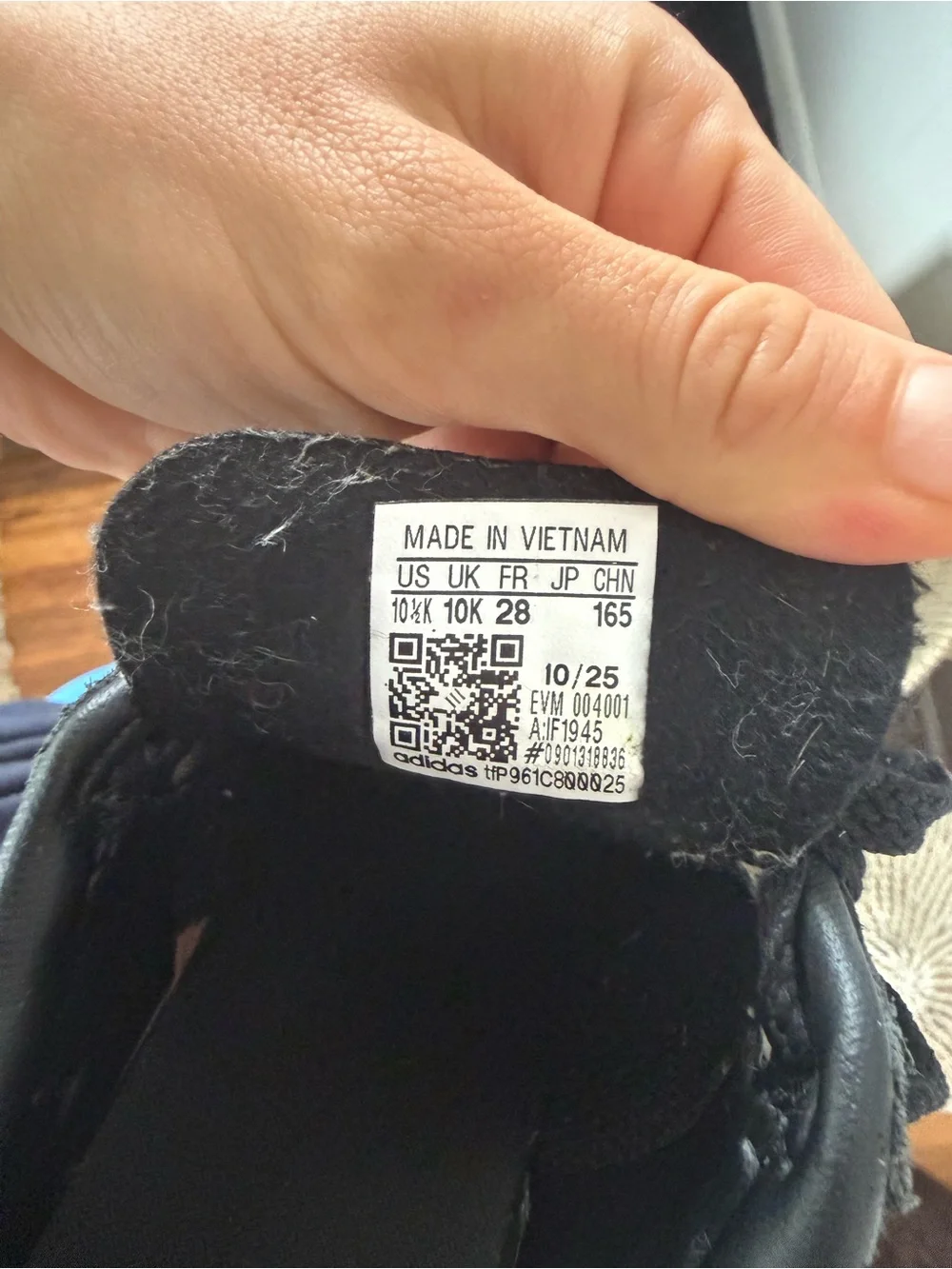 adidas toddler size